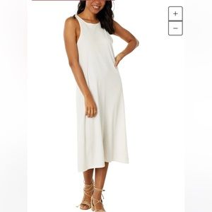 Madewell Softfade Dress Swim Coverup Ivory Lightweight Sleek Tank M